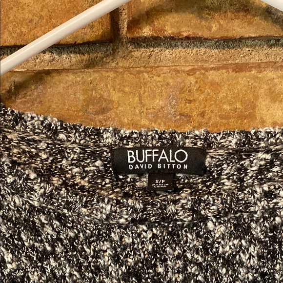 Buffalo David Bitton Black and White Crew Neck Sweater - Picture 3 of 5